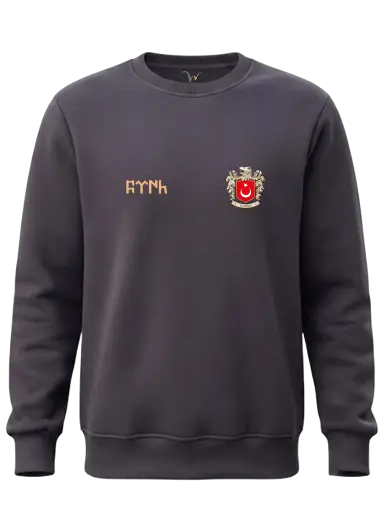Türk Temalı Bisiklet Yaka Sweatshirtler