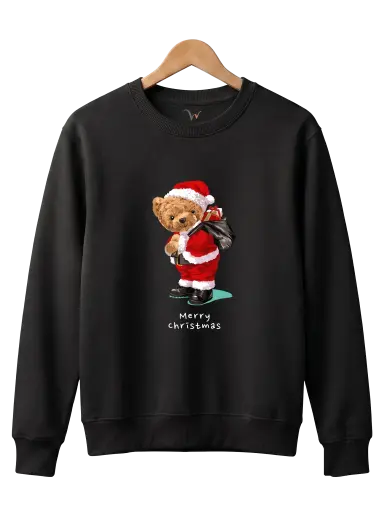 Cool Temalı Bisiklet Yaka Sweatshirtler