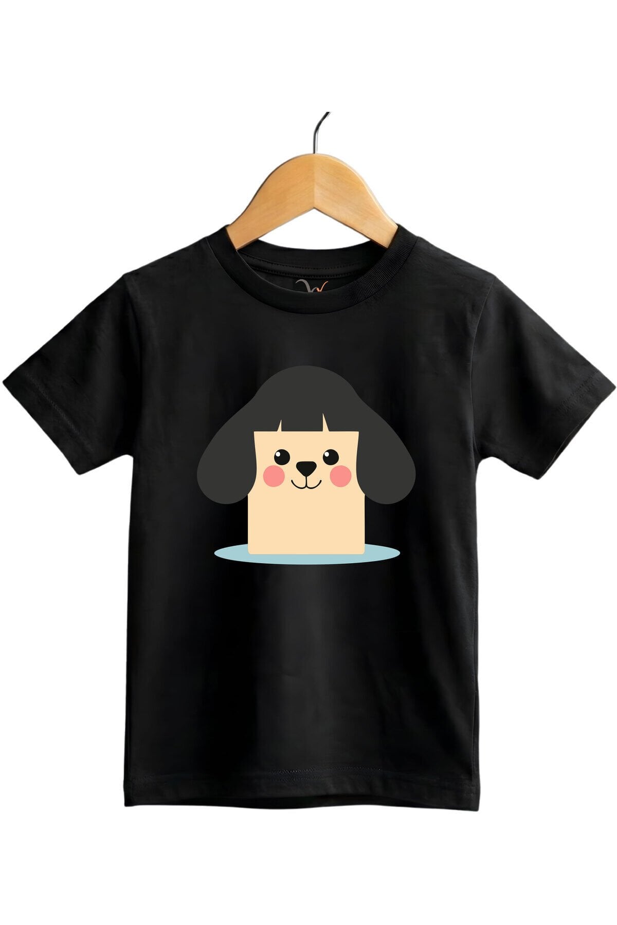 Sevimli Köpek Karakter Baskılı Regular Fit %100 Pamuk Kısa Kollu Çocuk T-shirt