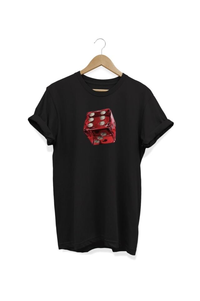 Zar Baskılı Siyah T-shirt