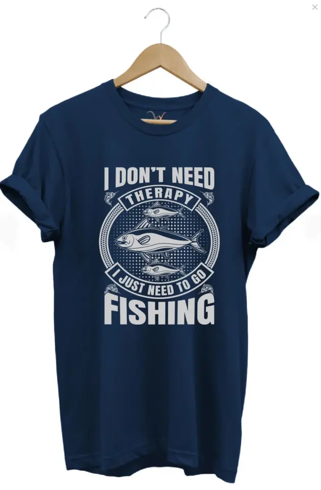 Fishing Balıkçı Balık Baskılı %100 Pamuk Regular Fit Gri T-shirt