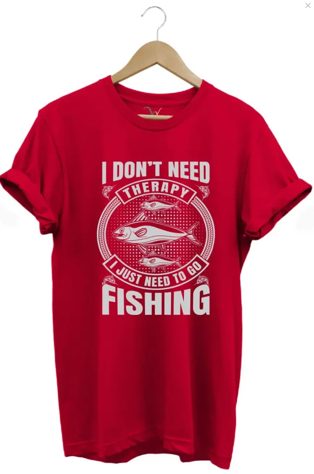 Fishing Balıkçı Balık Baskılı %100 Pamuk Regular Fit Gri T-shirt