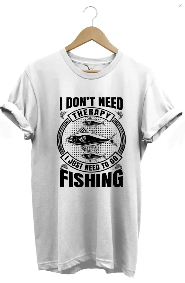 Fishing Balıkçı Balık Baskılı %100 Pamuk Regular Fit Gri T-shirt