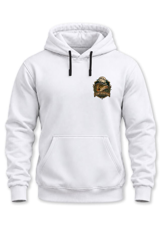 Sazan Balığı Armalı Unisex Kapüşonlu Sweatshirt – Balıkçı Outdoor Fishing Hoodie
