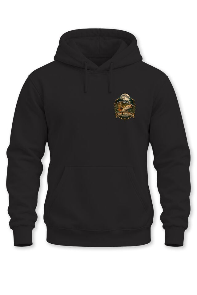 Sazan Balığı Armalı Unisex Kapüşonlu Sweatshirt – Balıkçı Outdoor Fishing Hoodie
