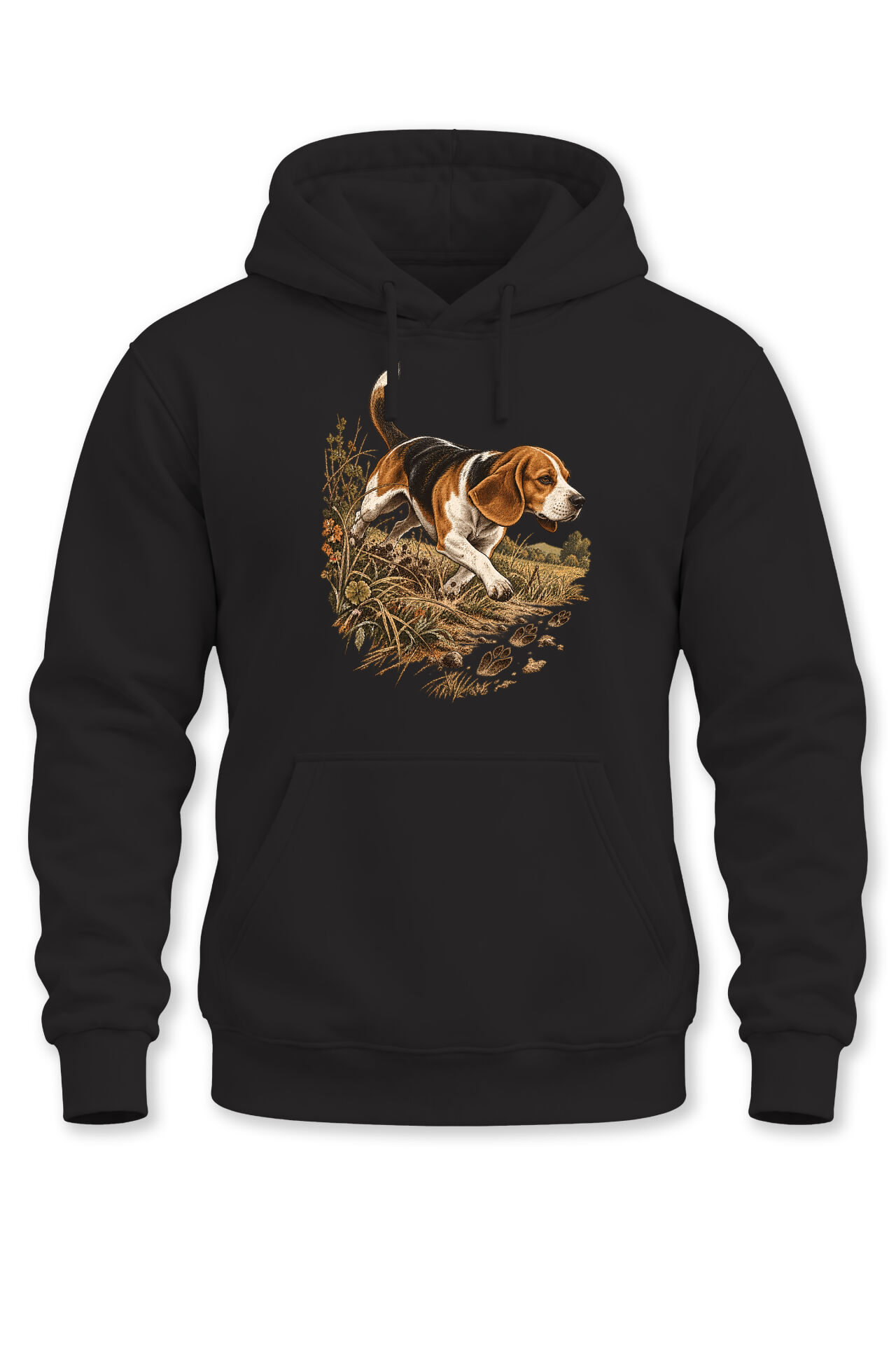 Beagle Av Köpeği Baskılı Unisex Kapüşonlu Sweatshirt – Avcılık Outdoor Hoodie