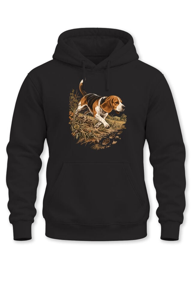 Beagle Av Köpeği Baskılı Unisex Kapüşonlu Sweatshirt – Avcılık Outdoor Hoodie