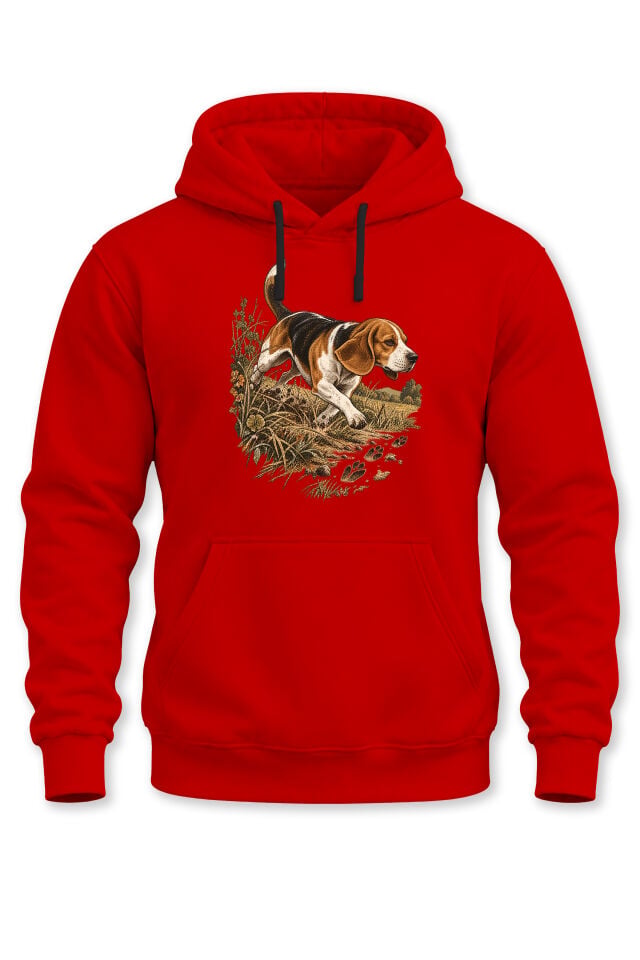 Beagle Av Köpeği Baskılı Unisex Kapüşonlu Sweatshirt – Avcılık Outdoor Hoodie
