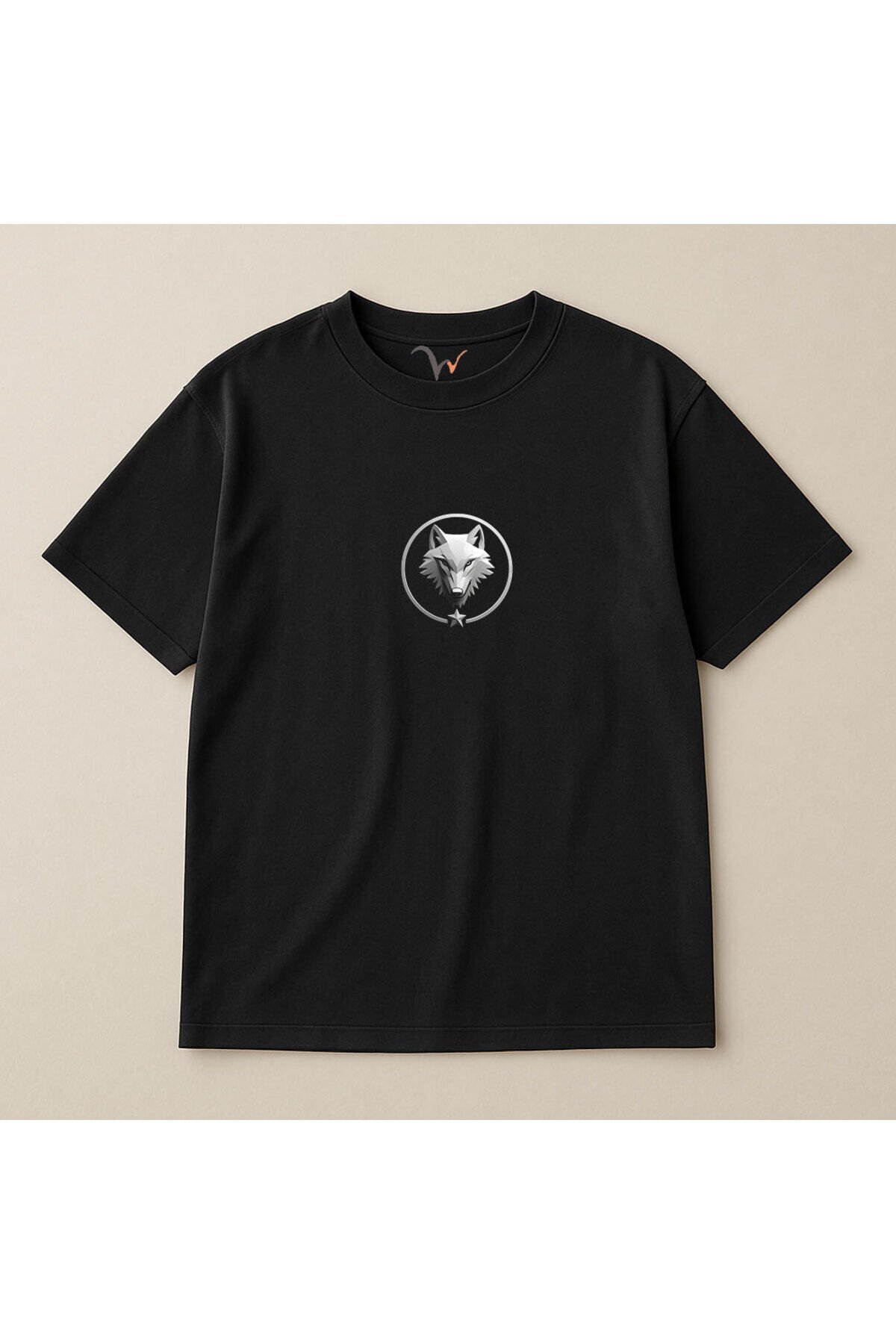 KURT ve TÜRK Özel Koleksiyon Serisi-3 Tasarım Baskılı %100 Pamuk Oversize T-shirt Siyah - S