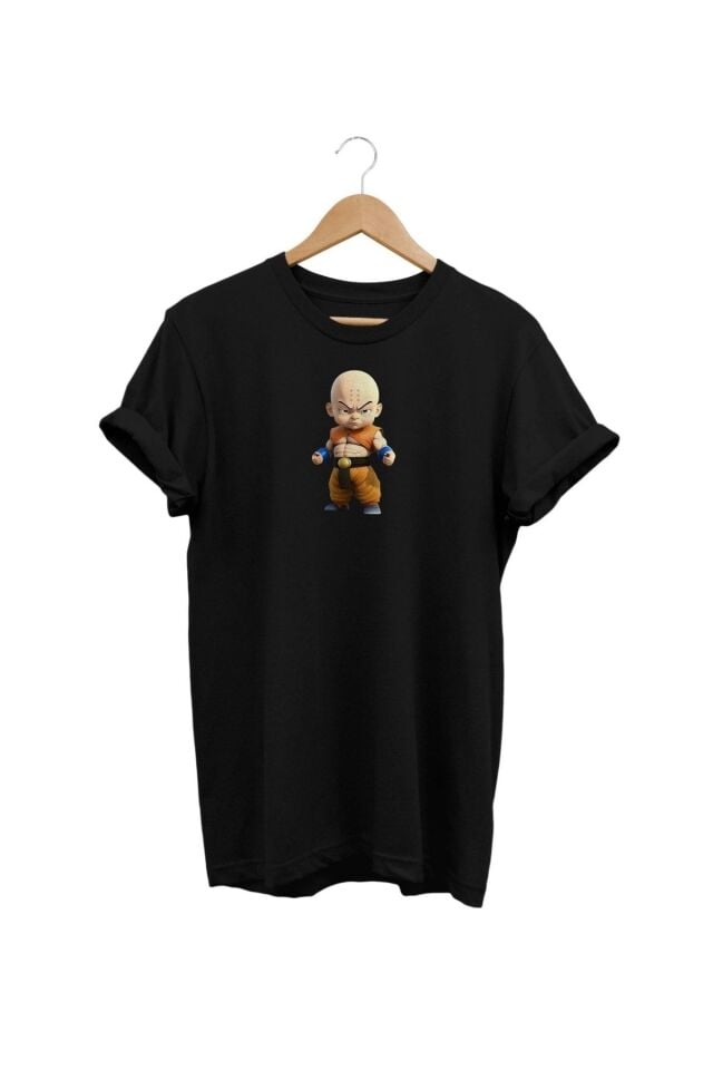 Baskılı Siyah T-shirt