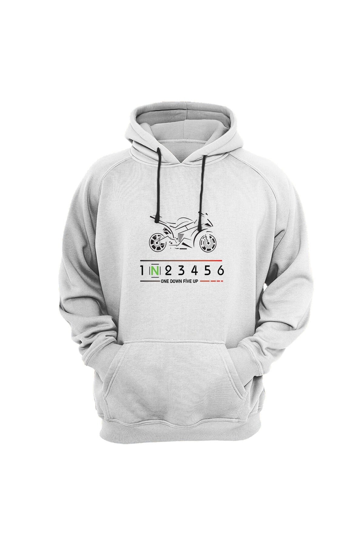 Motor Baskılı Sweat-Shirt