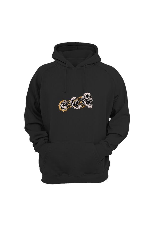 3 Skulls Baskılı Sweat-Shirt