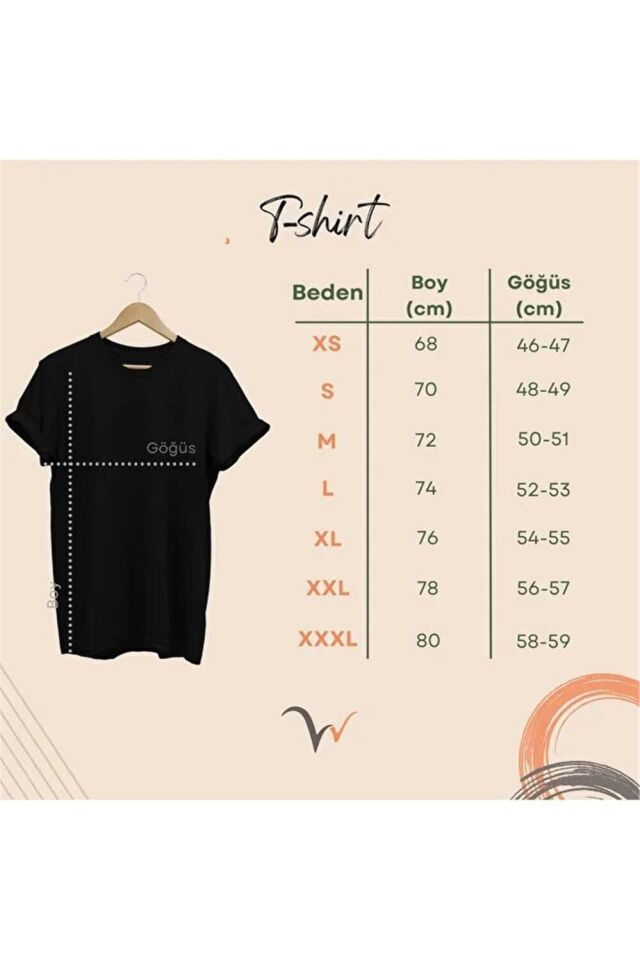 Doğa Avcılık Geyik Ve Avcı Tema Baskılı Regular Fit Turuncu Bisiklet Yaka Uzun Kollu T-Shirt - Turuncu
