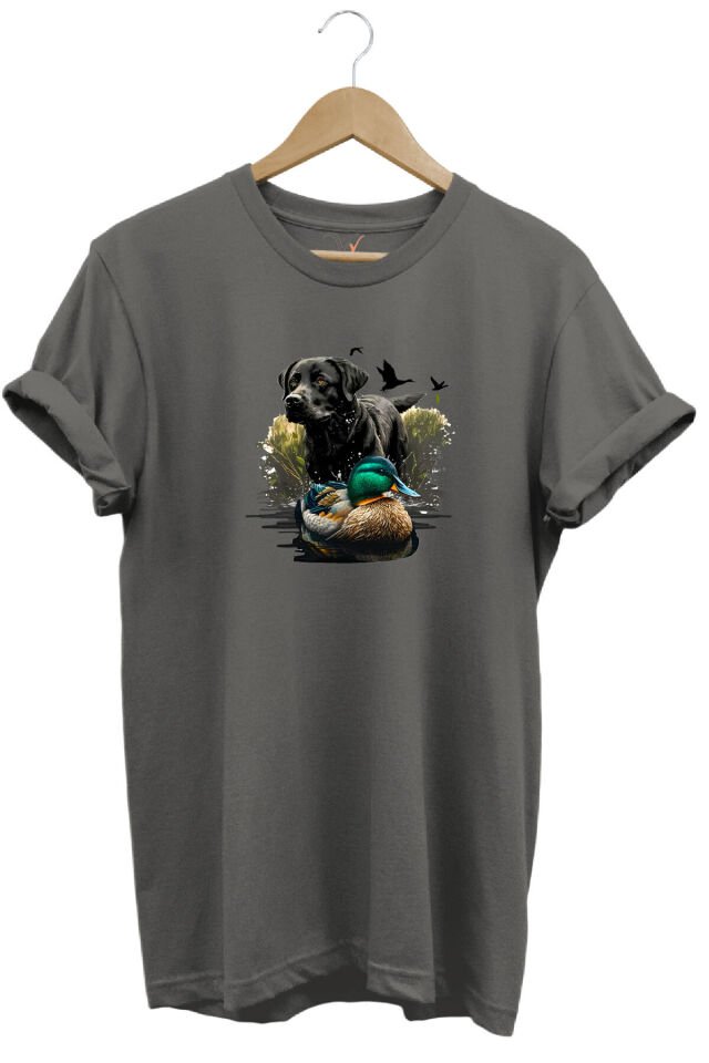 Baskılı %100 Pamuk Regular Fit Bisiklet Yaka Kırmızı T-shirt Gri - 3XL