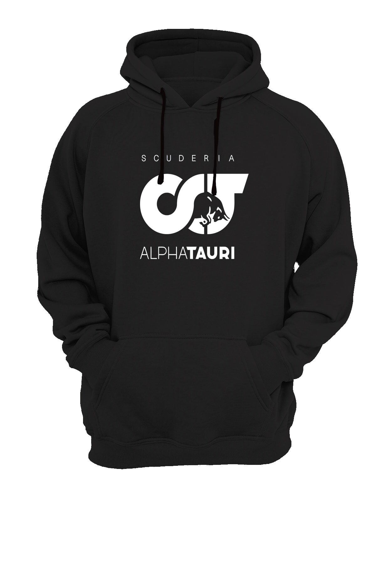 Boğa Baskılı Siyah Sweatshirt
