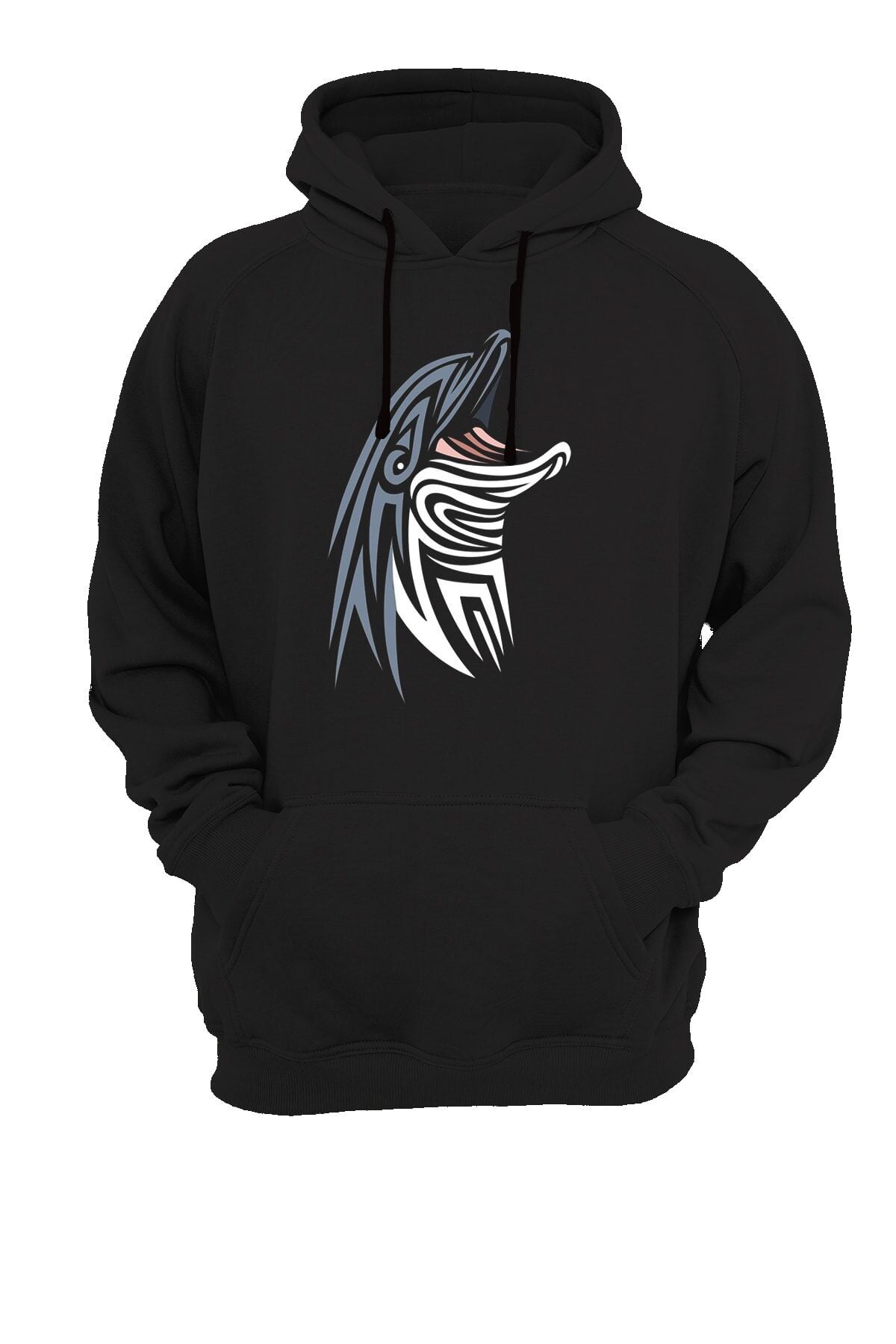 Yunus Baskılı Siyah Sweatshirt
