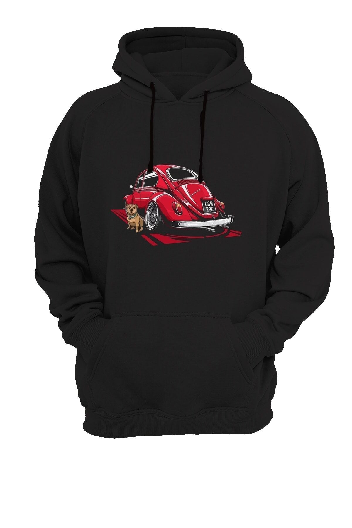 Baskılı Siyah Sweatshirt