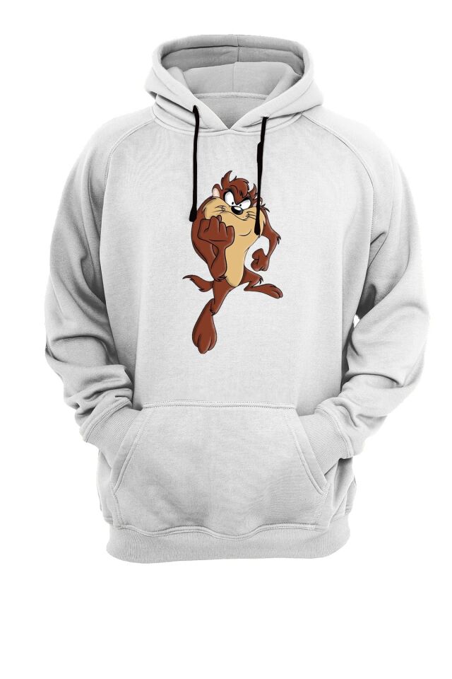 Tazmanya Canavarı Baskılı Sweatshirt