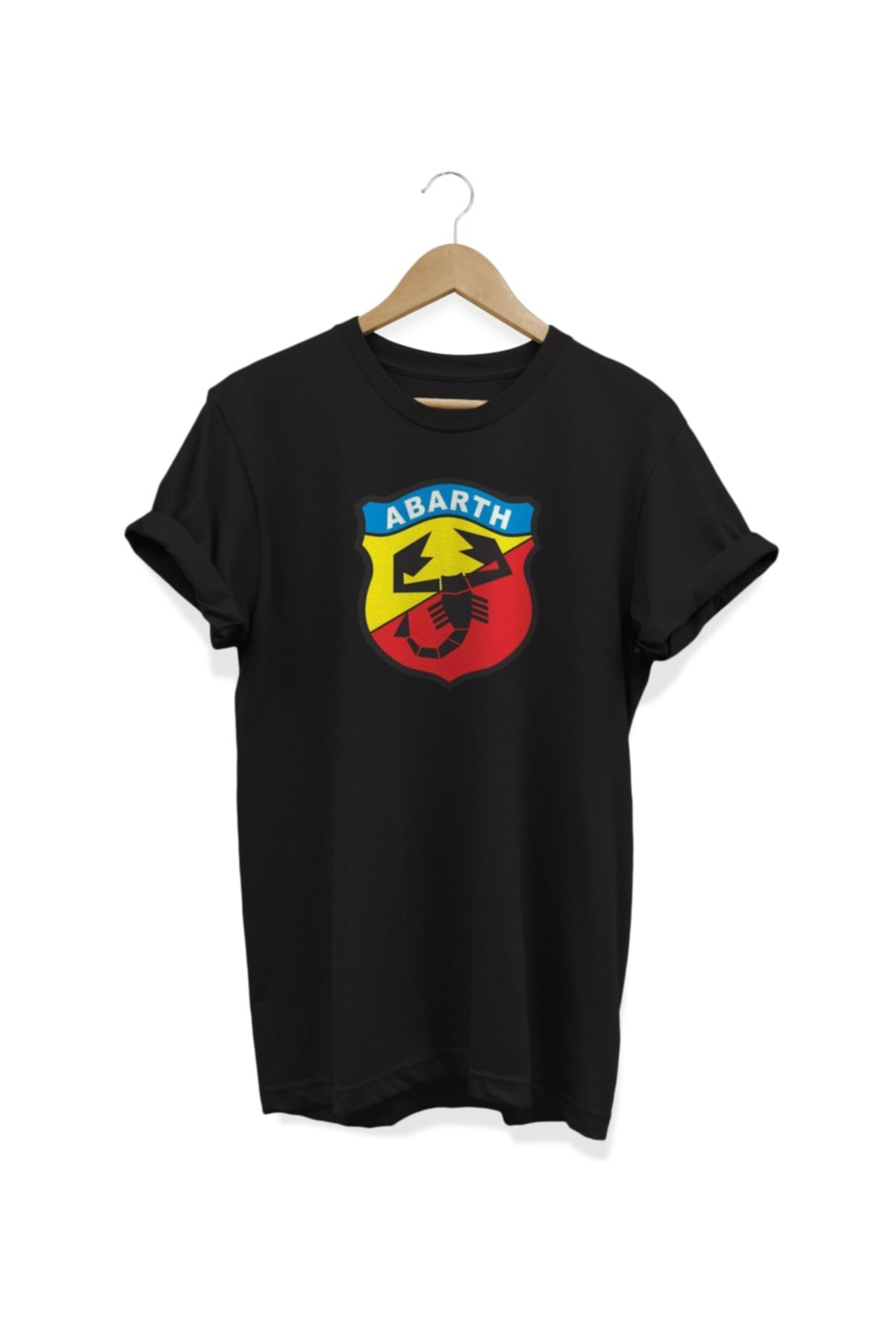 Abarth Baskılı Siyah T-shirt