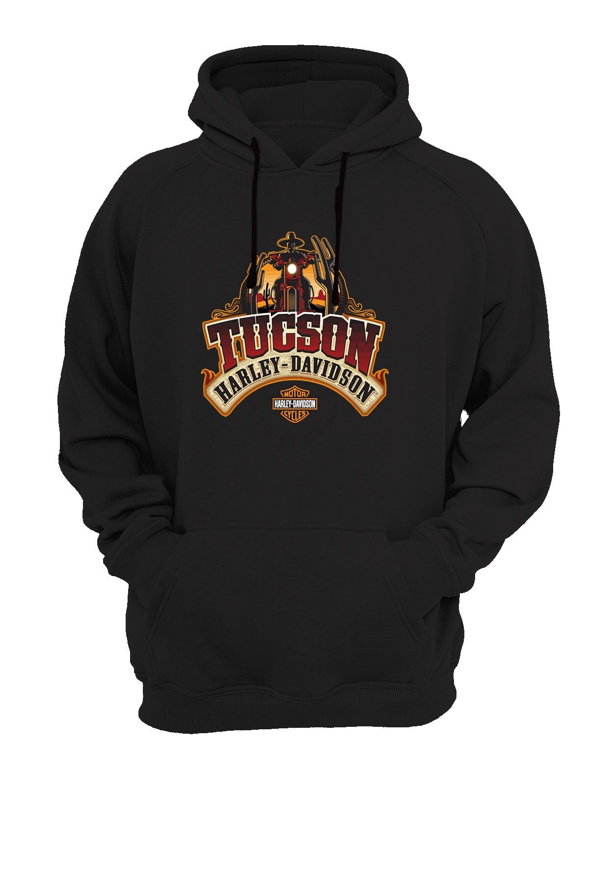 Tucson Baskılı Siyah Sweatshirt