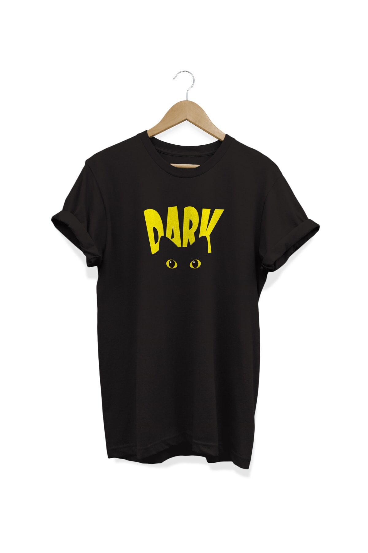 Dark Baskılı Siyah T-shirt