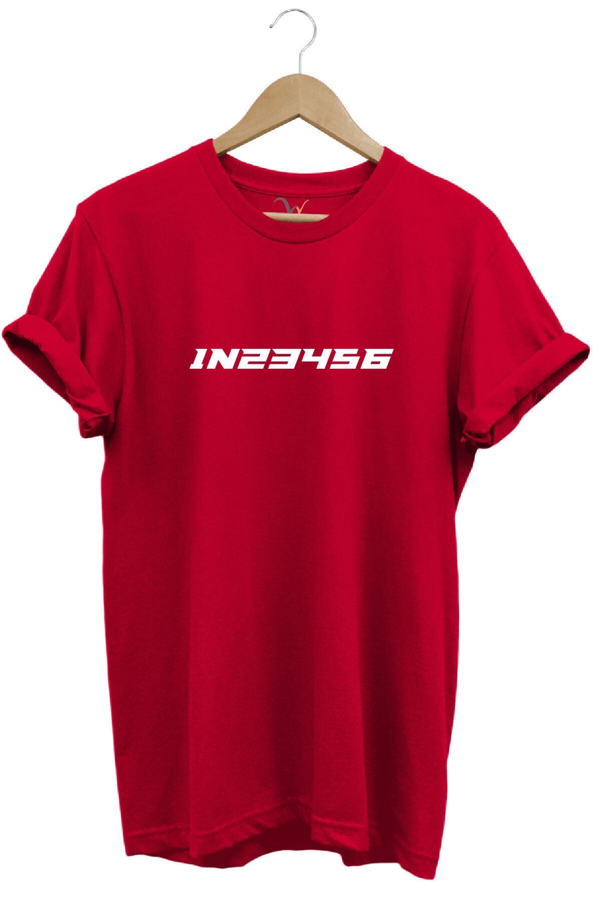 Motorsiklet Vites Geçişleri 1n23456 Şık Cool Motorcu Baskılı Regular Fit Bisiklet Yaka Beyaz T-shirt Kırmızı - S