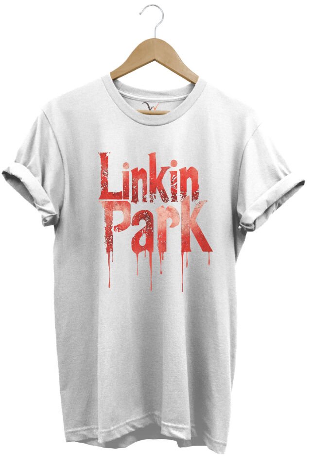 Linkin Park Müzik Grubu Rock Metal Baskılı Punk Tasarımlı Basic Regular Fit T-shirt Beyaz - 3XL