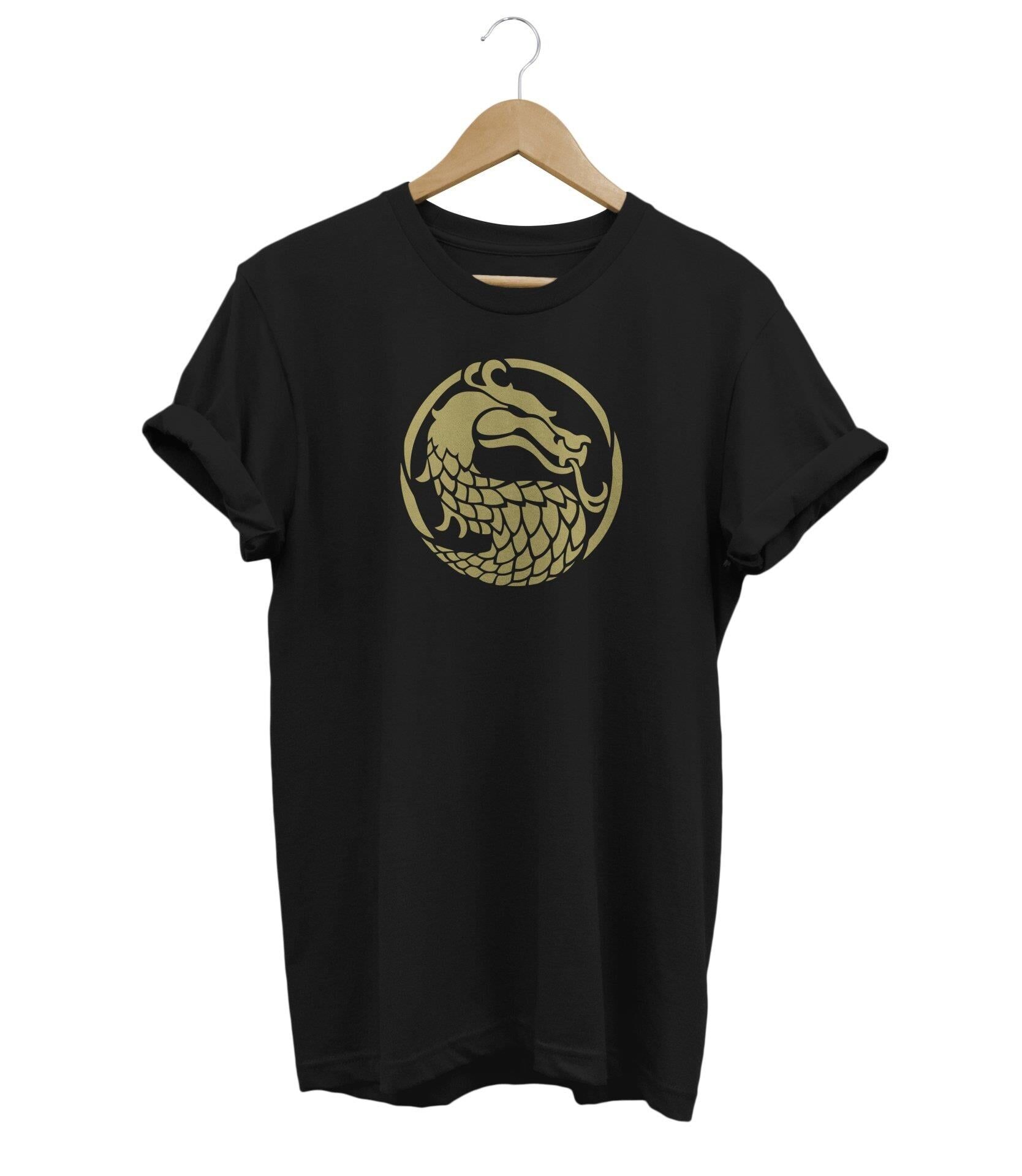 Widi Dragon Baskılı T-Shirt Kırmızı 2XL