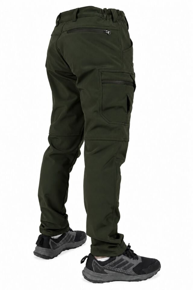 Widi Haki Softshell Su İtici Esnek Taktik Kargo Cepli Outdoor Pantolon