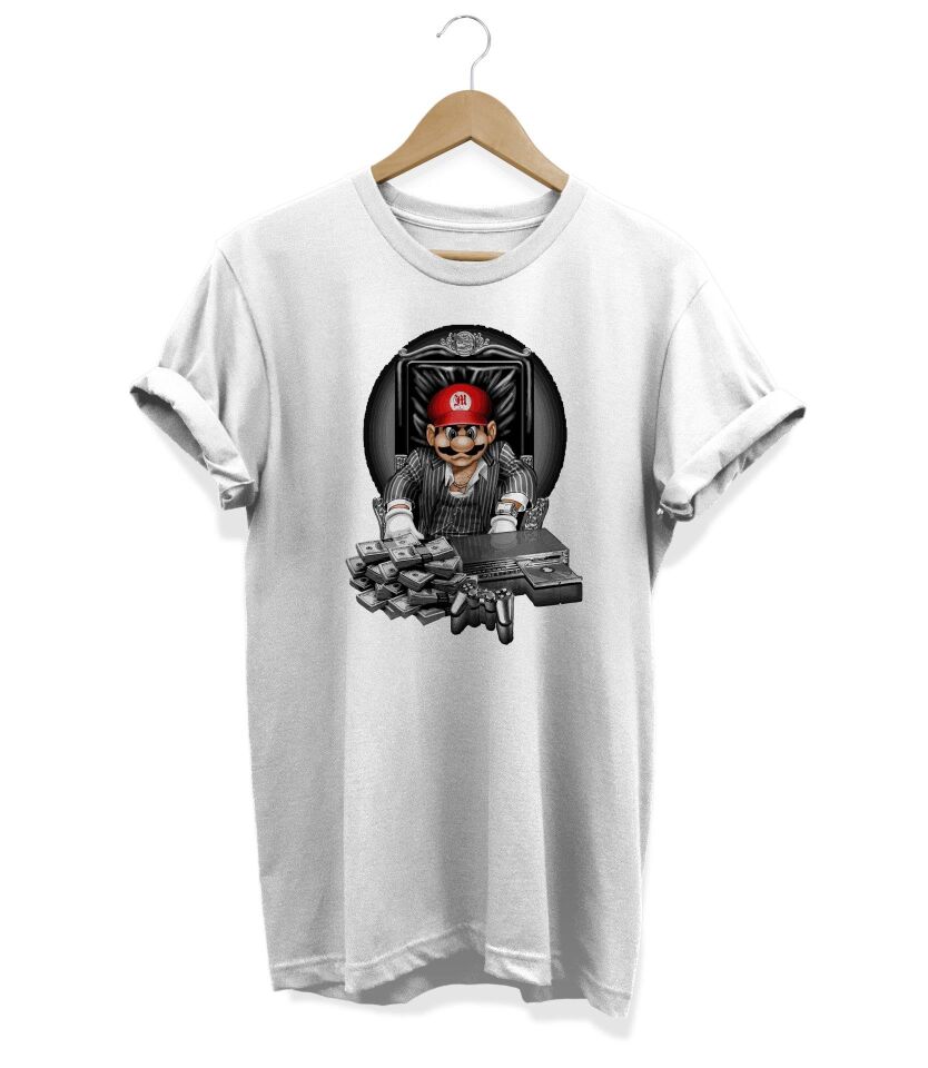Widi Mario Baskılı T-Shirt Kırmızı 2XL