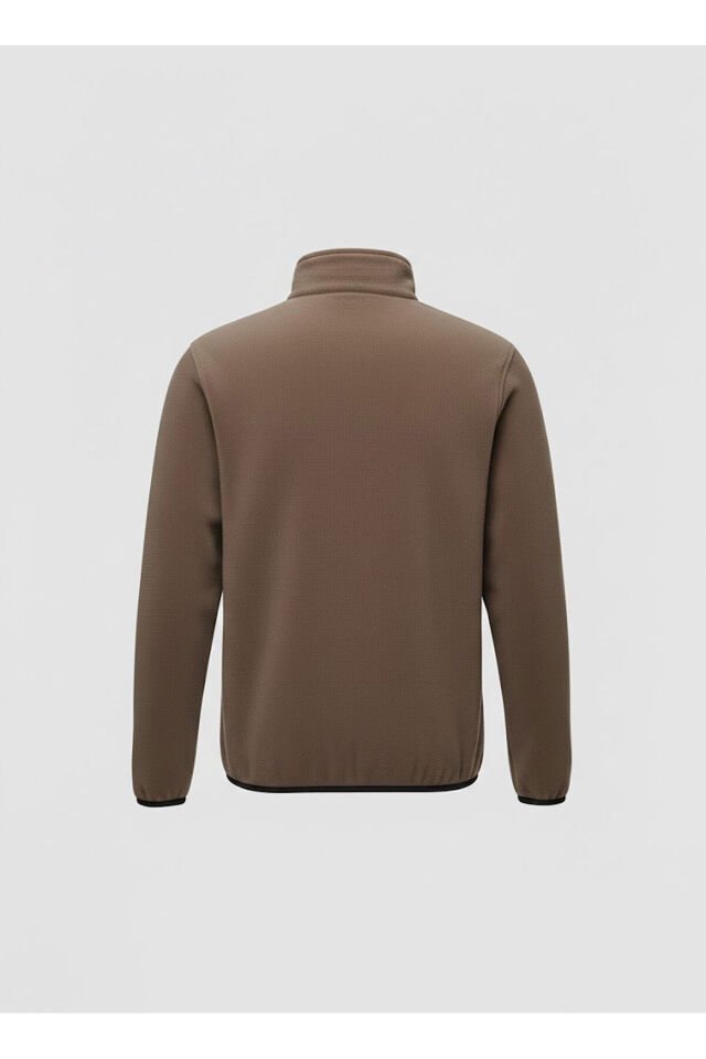 Avcılık Unisex Yarım Fermuar Balıkçı Yaka Outdoor & Günlük Kışlık Polar Sweatshirt
