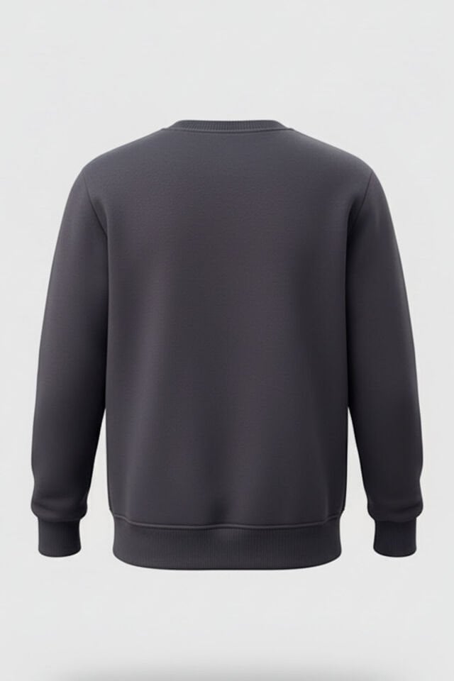 Pençe İzi Tasarımlı Kaplan Desen Baskılı %100 Pamuk Regular Fit Bisiklet Yaka 3 İplik Sweatshirt