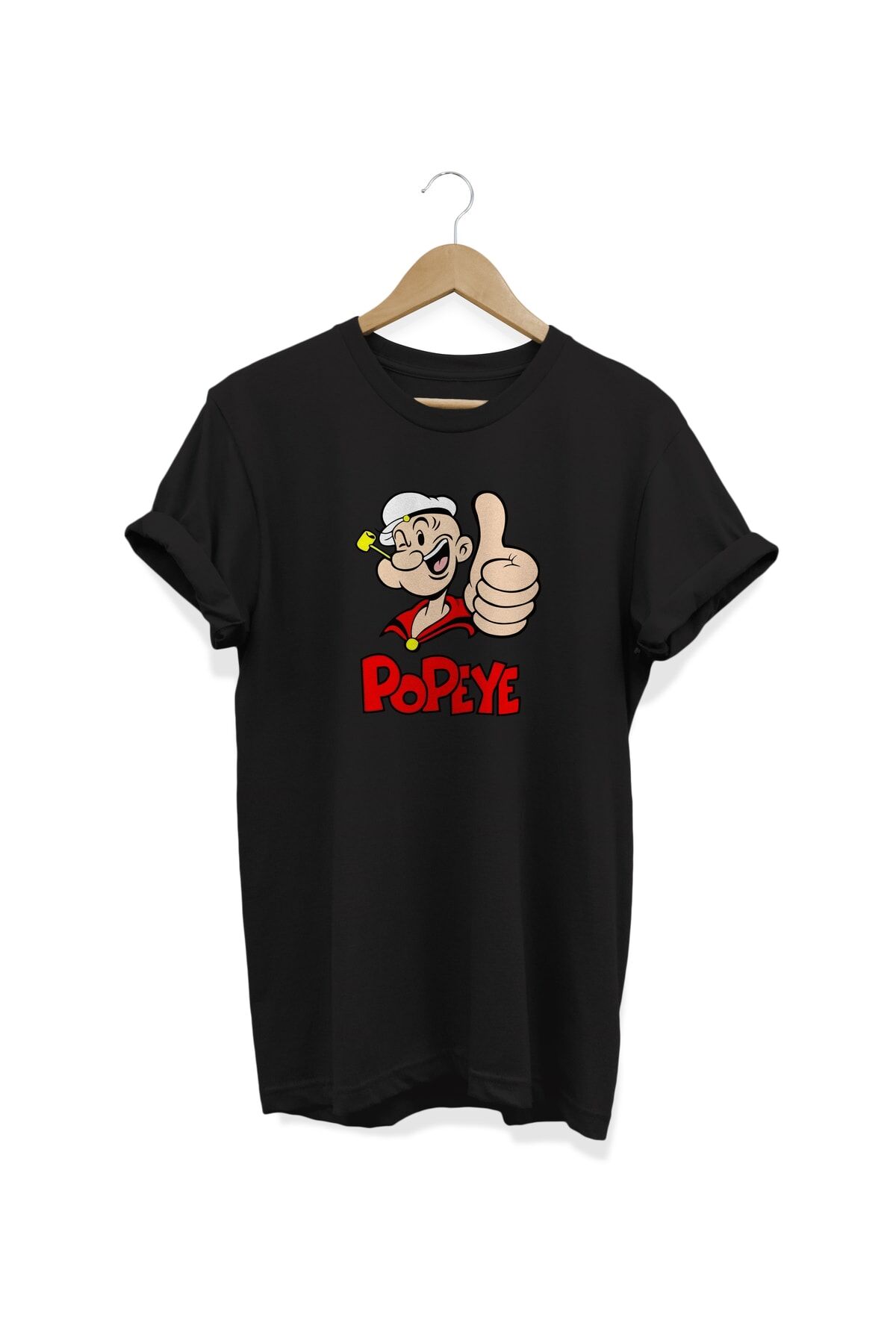 Temel Reis Baskılı Siyah T-shirt
