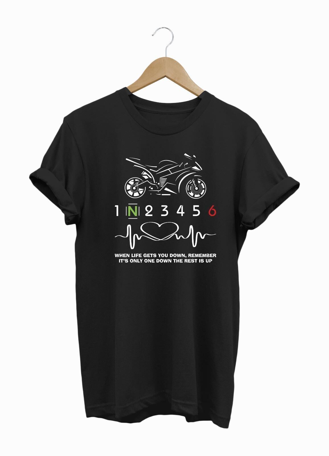 Widi Hearth Beat Love Racing Motor Baskılı T-Shirt Kırmızı L