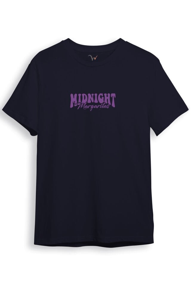 Midnight Margaritas Ön ve Arka Baskılı %100 Pamuk Unisex Regular Fit T-Shirt