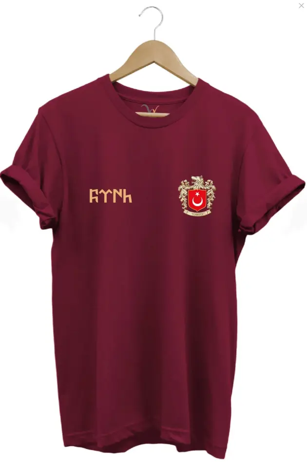TÜRK Bozkurt Baskılı Bozkurt Sembolü TÜRKİYE ve TÜRK Bayrağı Kurt Regular Fit %100 Pamuk T-Shirt