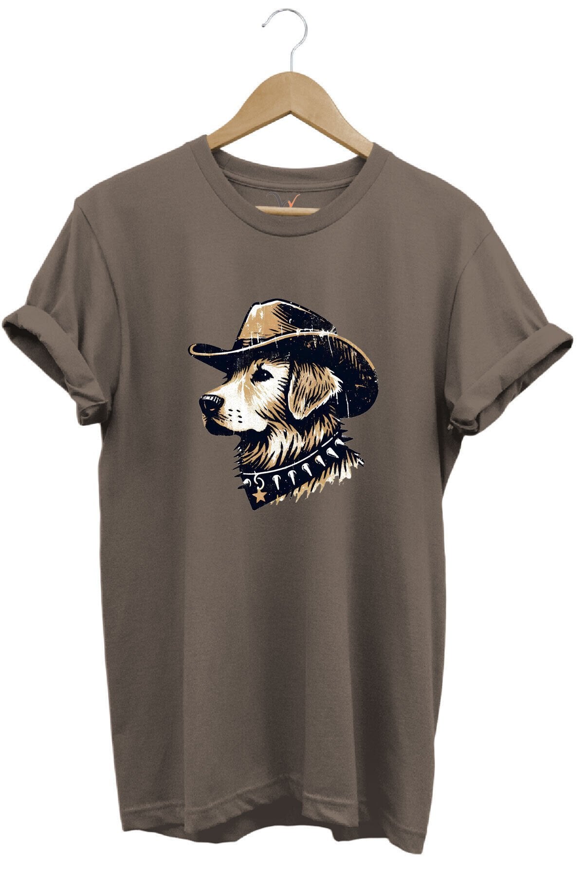 Avcılık Hunting Avcı Köpeği Golden Retriever Baskılı Vintage %100 Pamuk Unisex Regular Fit T-Shirt