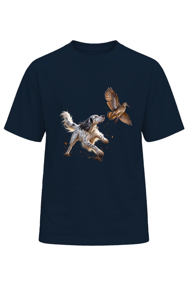 Unisex Çulluk ve Av Köpeği Baskılı T-Shirt – Avcılık Outdoor Doğa Temalı Tişört