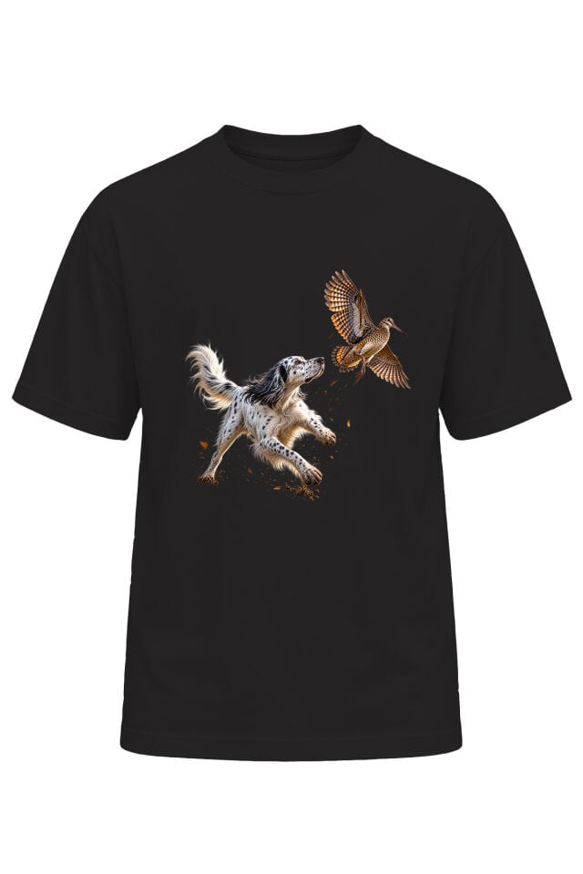 Unisex Çulluk ve Av Köpeği Baskılı T-Shirt – Avcılık Outdoor Doğa Temalı Tişört