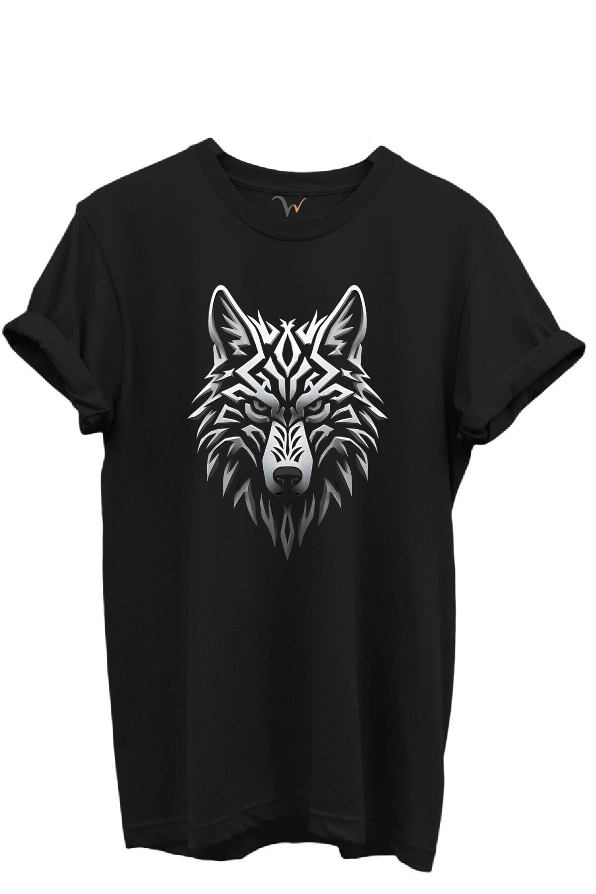KURT ve TÜRK Özel Koleksiyon Serisi-7 Tasarım Baskılı %100 Pamuk T-shirt Siyah - L
