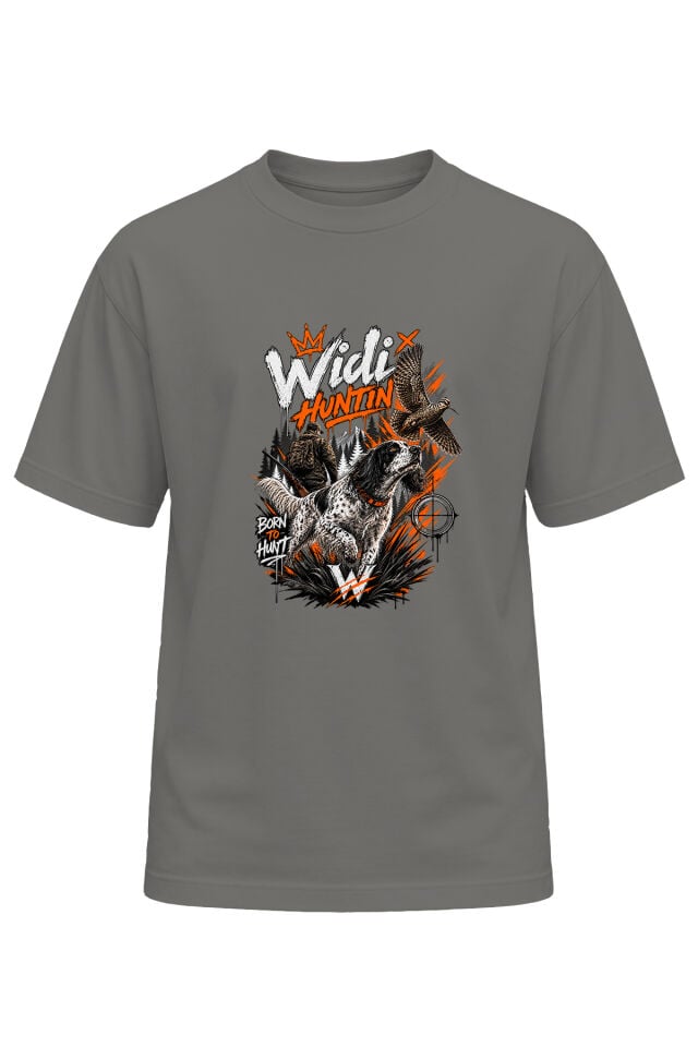 Widi Hunting Unisex Çulluk Avı ve Av Köpeği Baskılı T-Shirt – Avcı Outdoor Doğa Temalı Tişört
