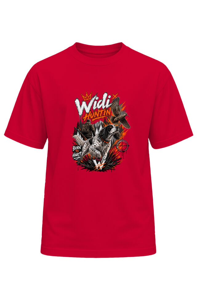 Widi Hunting Unisex Çulluk Avı ve Av Köpeği Baskılı T-Shirt – Avcı Outdoor Doğa Temalı Tişört