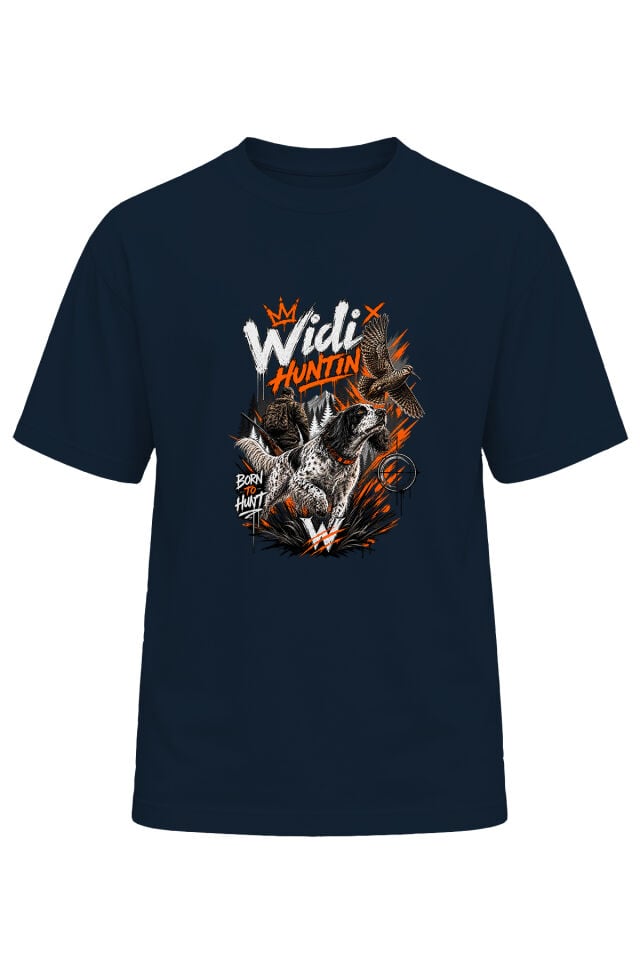 Widi Hunting Unisex Çulluk Avı ve Av Köpeği Baskılı T-Shirt – Avcı Outdoor Doğa Temalı Tişört