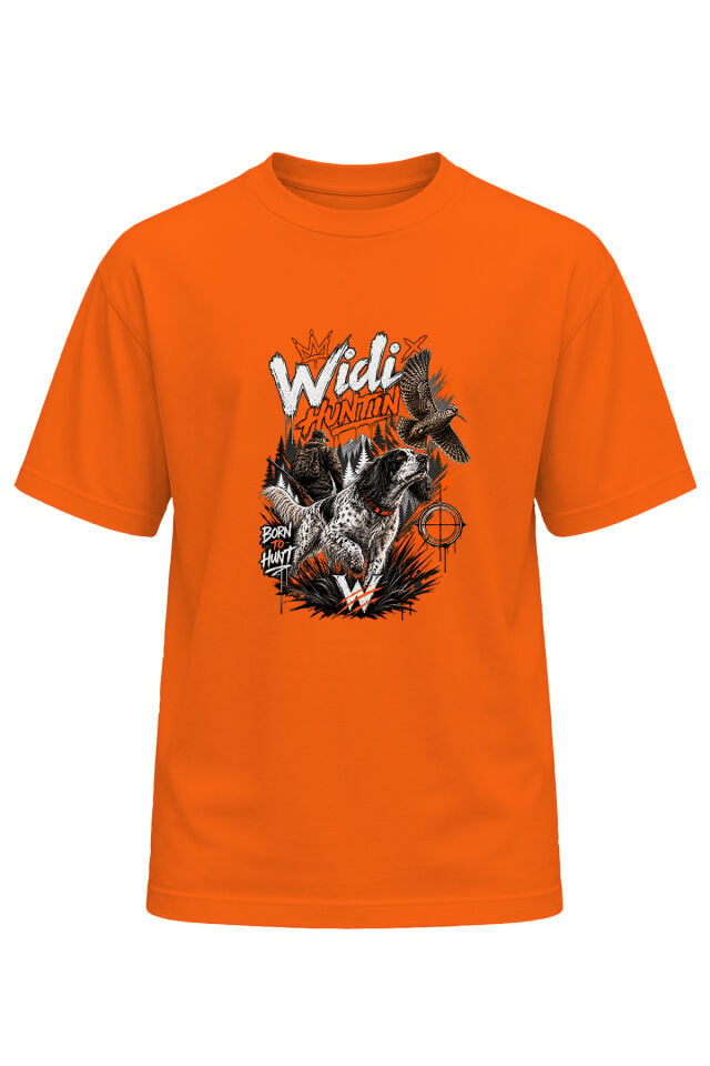 Widi Hunting Unisex Çulluk Avı ve Av Köpeği Baskılı T-Shirt – Avcı Outdoor Doğa Temalı Tişört