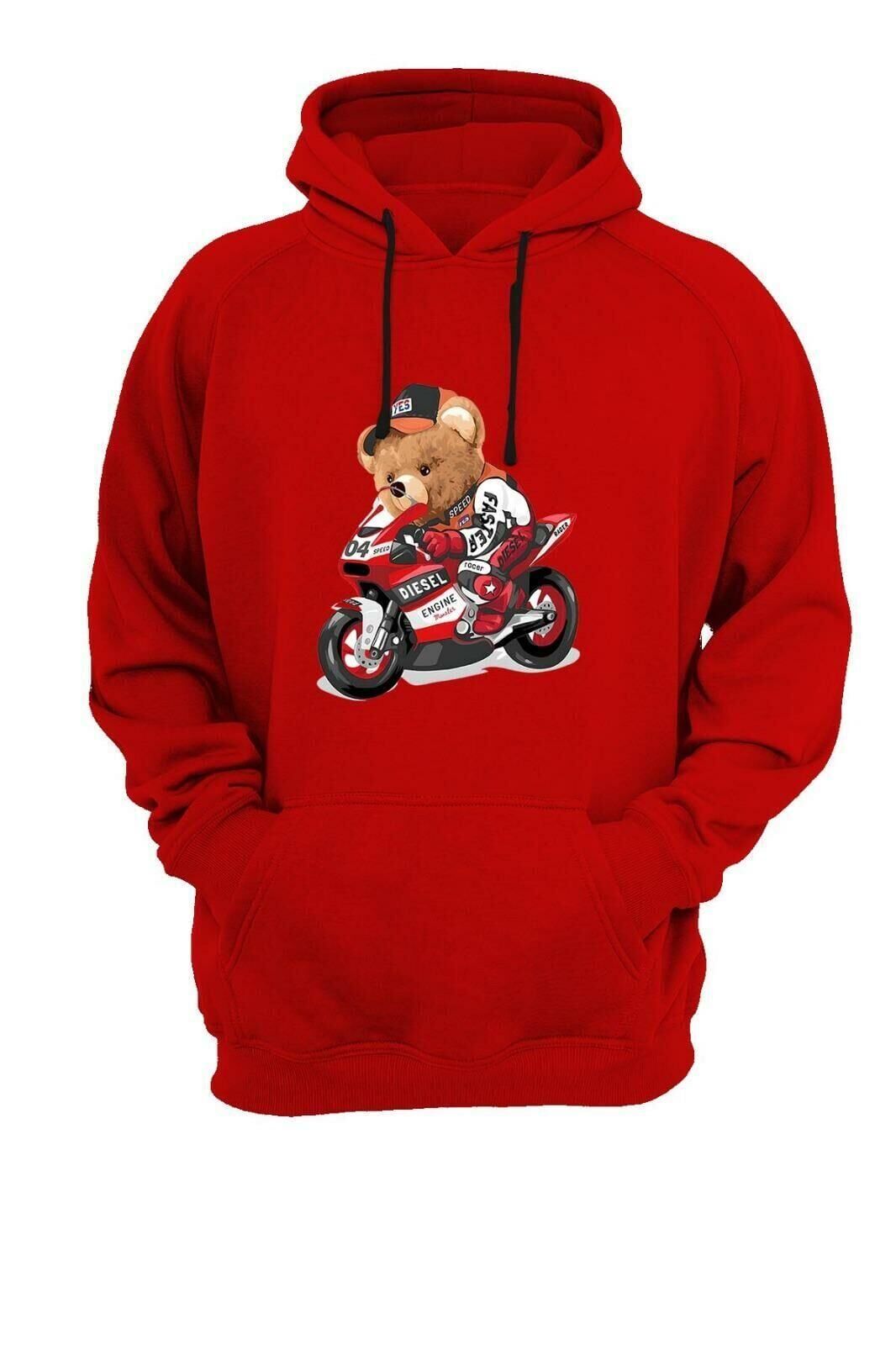 Widi Bear - Ayıcık Baskılı Sweatshirt Renkli 2XL