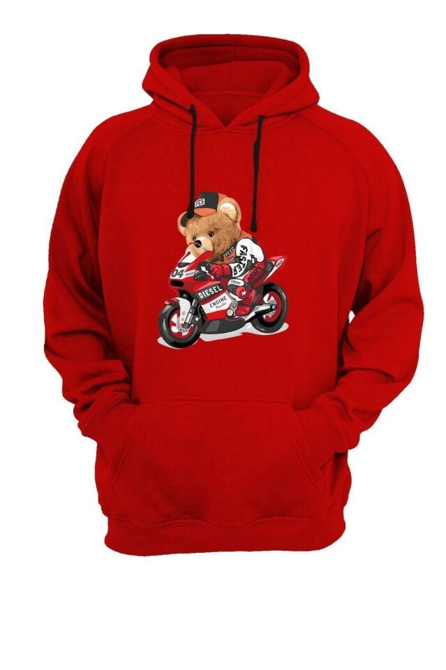 Widi Bear - Ayıcık Baskılı Sweatshirt Renkli 2XL