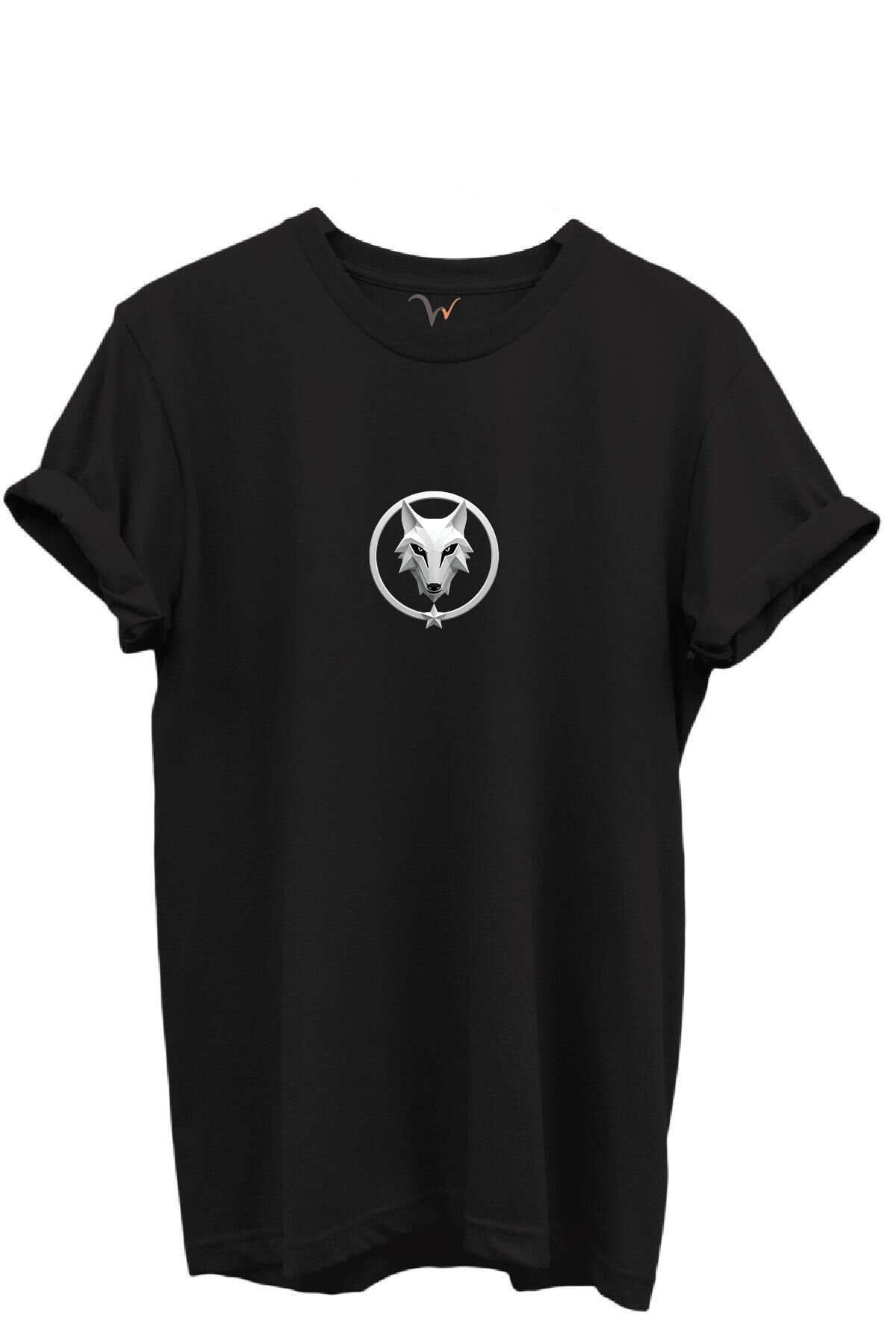 KURT ve TÜRK Özel Koleksiyon Serisi-9 Tasarım Baskılı %100 Pamuk T-shirt Siyah - M