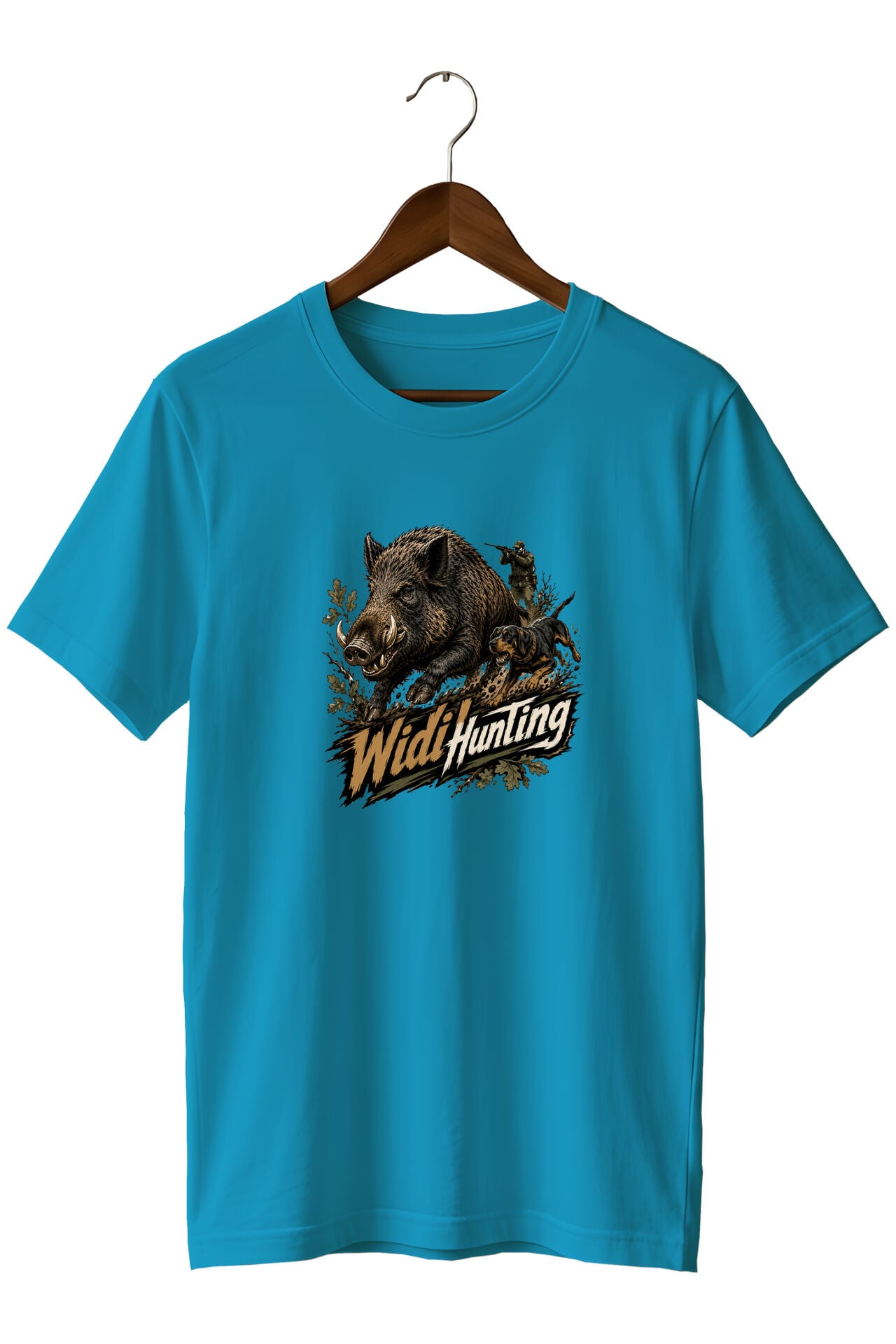 Widi Hunting Yaban Domuzu Avı Baskılı Unisex Tişört